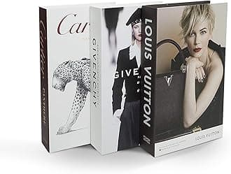 Coffee Table Decorative Books For Home Decor, Fake Books For Decoration, Aesthetic Bookshelf Decor for Living Room Office Bedroom, 3 Piece