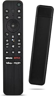 Voice Remote Replacement for Sony TV Remote for Smart Tv and Sony Bravia TVs for All 4K UHD LED LCD HD Smart TVs with YouTube Netflix Disney Plus Prime Video Quick Buttons