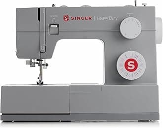 SINGER Heavy Duty 4432 (Grey) High Speed Sewing Machine +Accessory Kit | 32 Built-In Stitches Deliver 110 Stitch Applications | 50% More Power for Thick Fabrics, 1100 Stitches/Min, 1-Step Buttonhole
