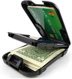 Wallets Mens Polycarbonate Rfid Wallet (Na, Black)