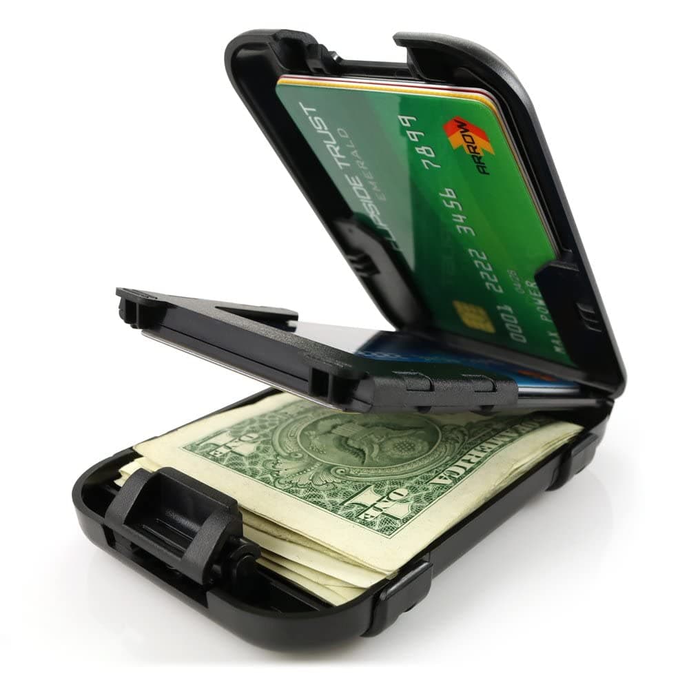 Wallets Mens Polycarbonate Rfid Wallet (Na, Black)