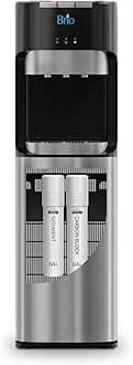 Brio 400 Series Self-Cleaning UV Bottleless Water Cooler Dispenser - with 2-Stage Water Filter and Installation Kit, Tri Temp Dispense, Child Safety Lock - UL Approved