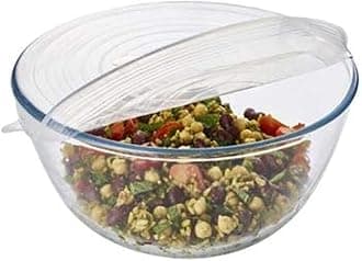 Clear Reusable Silicone Stretch Lids (Pack of 6 assorted sizes)