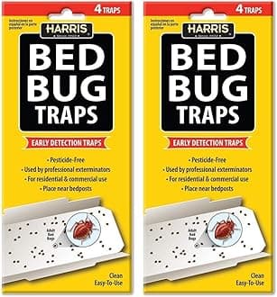 Bed Bug Early Detection Glue Traps 4 Traps (Pack of 2)