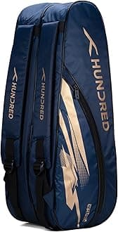 Cosmogear Badminton Kit-bag (Size: Large) | Double Zipper | Bag with Front Zipper Pocket | Material: Polyester| Padded Back Straps | Easy-Carry Handle