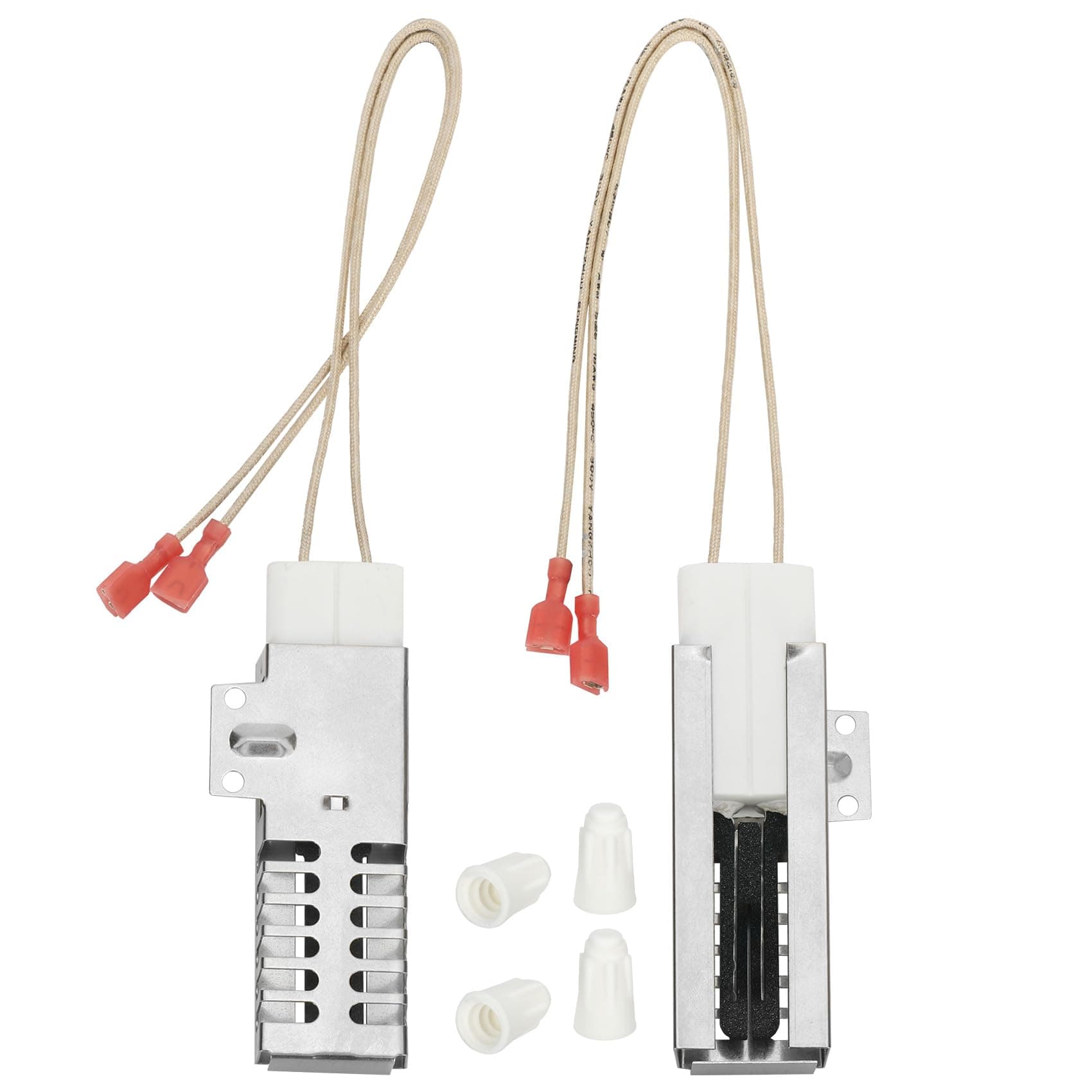 PB040001 Gas Range Oven Igniter-2 Pack and 4 Ceramic wiring cap,Compatible with Viking Oven Part Numbers：AP5315579,065650-000,SGR4001,792263