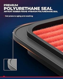 KAX Premium Engine Air Filter, CA12057 Replacement for Hyundai Elantra 2017-2020), Kona 2018-2023, Kia Forte 2019-2023, Forte5 2020-2023, Soul 2020-2023