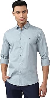 Men’s Slim Fit Full Sleeve Casual Shirt in Twill Weave Cotton