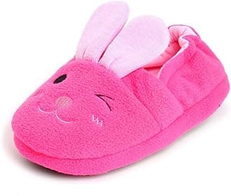 Baby Girls Cute Cartoon Warm House Slippers with Non-Slip Rubber Sole
