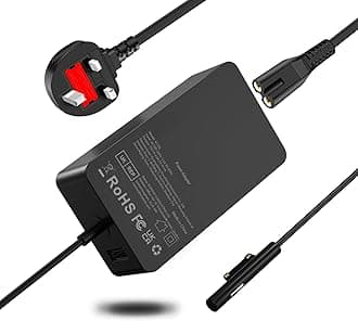 65W Surface Pro Charger for Microsoft Surface Charger 11/10/9/8/7+/7/6/5/4/3/X, Windows Surface Laptop 7/6/5/4/3/2/1/Studio, Surface Go 4/3/2, Surface Book 3/2/1, Model 1706 with USB Port