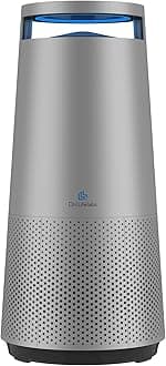 DH Lifelabs | Sciaire Mini + HEPA Air Purifiers | Ions Actively Clean Deodorize Air | Eliminates 99.9% of Bacteria Viruses | H13 HEPA Filter for Allergies | 103 Sq Metres Bedroom Home | Grey