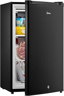 MRU03M2ABB Upright Freezer, 3.0 Cubic Feet Mini Freezer, For Kitchen Apartment Office Basement or Dormitory, Black