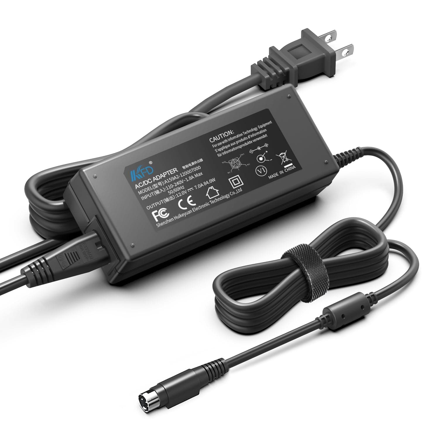 KFD AC Adapter 12V (4-PIN) for Channel Well Technology CWT PAA060F & KPL-060F