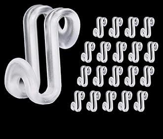 60 Pcs Clothes Hanger Connector Hooks, Mini Cascading Hanger Hooks for Velvet Huggable Hangers, Wooden Hangers, Heavy Duty Space Saving for Closet (Clear)