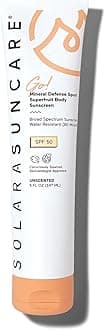 Solara Suncare - Go! Mineral Defense SPORT Superfruit Body Sunscreen, SPF 50 | EWG Verified, Vegan, Cruelty-Free, Reef-Friendly | Unscented, Sensitive Skin Safe, Water-Resistant (5 fl oz | 147 ml)