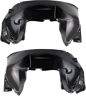 TRQ Inner Fender Liner Set Compatible with 2009-2011 Jaguar XF 2010-2011 XFR JA1248105 JA1249105