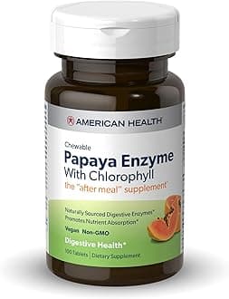 Chewable Papaya Enzyme with Chlorophyll 100 tablets