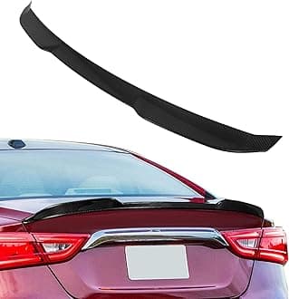 SCITOO Spoiler Wing Fits for Nissan Maxima 2016-2021 V Style Glossy Black Rear Trunk Lid Spoiler Wing