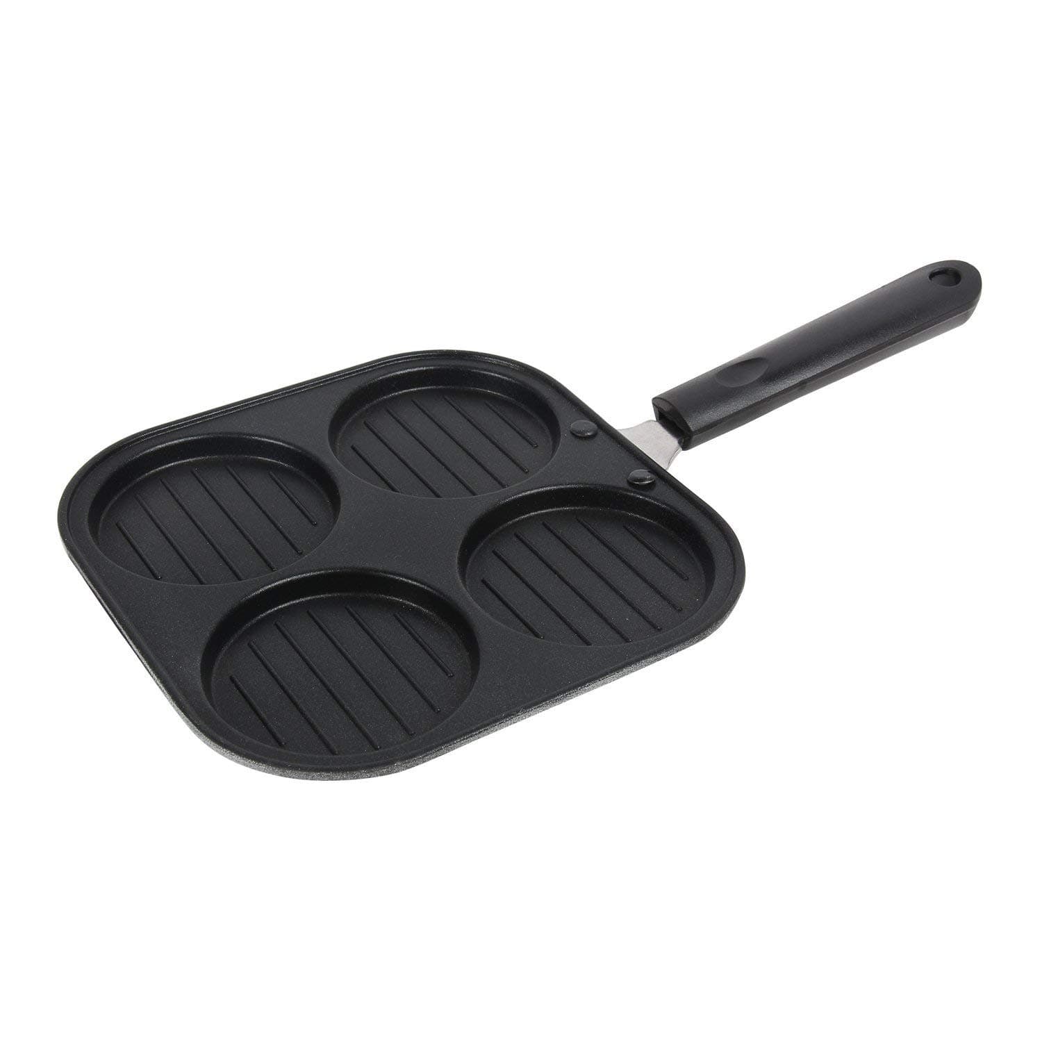 Eazygrill Non Stick 4 Cavity Pan, Black, 1 Piece