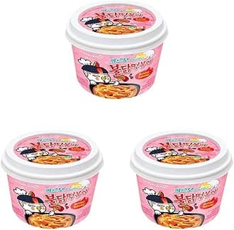 Samyang Carbo Buldak (Roast Chicken) Hot Spicy Rice Cake Tteokbokki (1) (Pack of 3)