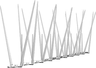 SWAPKART (Pack of 20) Bird and Pigeon Spikes, Pigeon Control Spikes Anti Bird Plastic Spikes for AC Balcony Railing Window Home Protection from Pigeon Dog Monkey Crow Kabootar Transparent