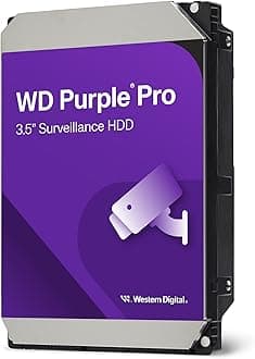 Western Digital 8TB WD Purple Pro Surveillance Internal Hard Drive HDD - SATA 6 Gb/s, 256 MB Cache, 3.5" - WD8002PURP