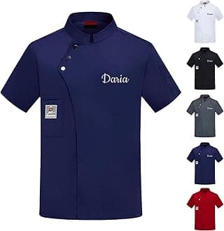 Custom Chef Coat Men Women Personalized Text/Logo Embroidered Shirt Chef Jackets Personalized Work Jacket Shirt Uniform