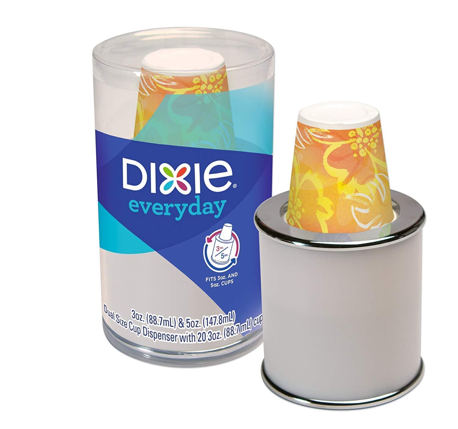 Dixie Disposable Paper Cup Dispenser, For 3 Ounce or 5 Ounce Bath Cups