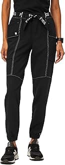 Winton High Waisted Cargo Jogger Scrub Pants for Women — High Rise, Classic Fit, 7 Pockets — Amazon Exclusive