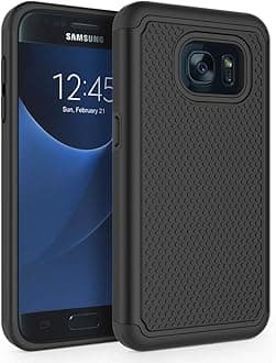 Galaxy S7 Case, [Shockproof] Defender Protective Phone Case Cover for Samsung Galaxy S7 (5.1", 2016) [Black]