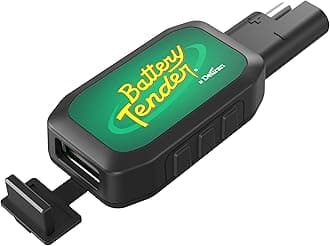 Battery Tender Quick Disconnect USB Charger Adaptor - Charge Mobile Devices with 12V Vehicle Battery on The Go - 081-0158