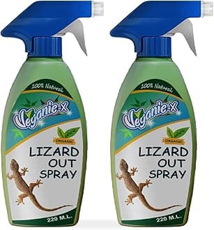 Lizard Out Lizard Repellent Spray 440ml | 100% Natural, Safe and Effective Lizard Spray| Herbal Lizard Repellent (Pack of 2)