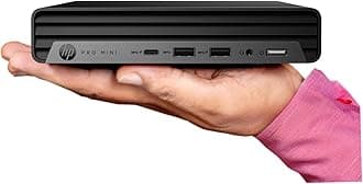 Pro 400 G9 Mini PC Desktop Computer, Intel i3 CPU, 16GB DDR5 RAM, 512GB PCIe SSD, Triple 4K Display Support, USB-C, Ultra-Quiet Design, Wi-Fi 6, Keyboard and Mouse, Windows 11 Pro