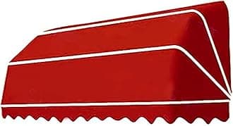 French Curved Retractable Awning Folding Patio Awning Canopy, Balcony Canopy, Polyester Foldable Awning, Diy Courtyard Retractable Awning For Yard, Balcony, Porch 110 * 60 * 60cm red