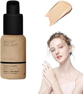 Ordinary foundation makeup, Serum foundation 30ml, tattoo cover up makeup, Flawless Soft Matte Liquid Foundation 24 HR Oil Control Concealer Foundation Makeup (1.1N)