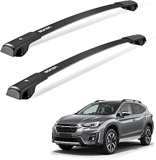 VEVOR Roof Rack Cross Bars, 200 LBS Load Capacity, Compatible with Subaru Crosstrek 2018-2024, Heavy Duty Aluminum Crossbar Racks, Roof Rail Rooftop Cargo Bar for Kayak, Bike, Luggage, Snowboard