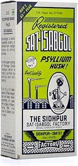 Telephone Brand Sat-Isabgol Psyllium Husk, Isabgol Husk, Sidhpur, A++ Grade, 100g Flake (100g x 3 Pcs)