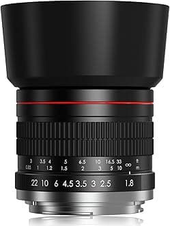 85mm F1.8 Portrait Lens - Medium Telephoto Manual Focus SLR Cameras Lens for Sony Alpha A9 A7R A7S A7 A6500 A6400 A6300 A6000 A5100 A5000 NEX-7 NEX-6 NEX-5T NEX-5R