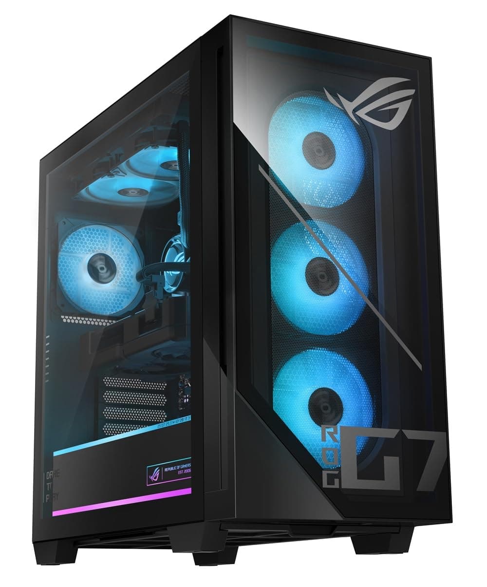 ROG G700 RTX 5000 ATX Gaming Desktop PC - NVD GeForce RTX 5070 12GB, Intel 20-Core Ultra 7 265KF Processor, 32GB DDR5 RAM, 1TB Gen4 NVMe SSD, WiFi 6 + BT, Windows 11 Pro Made_by_ASUS