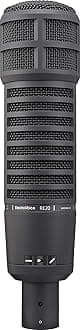 Electro-Voice RE20-BLACK Dynamic Broadcast Announcer Microphone, Black (RE20)