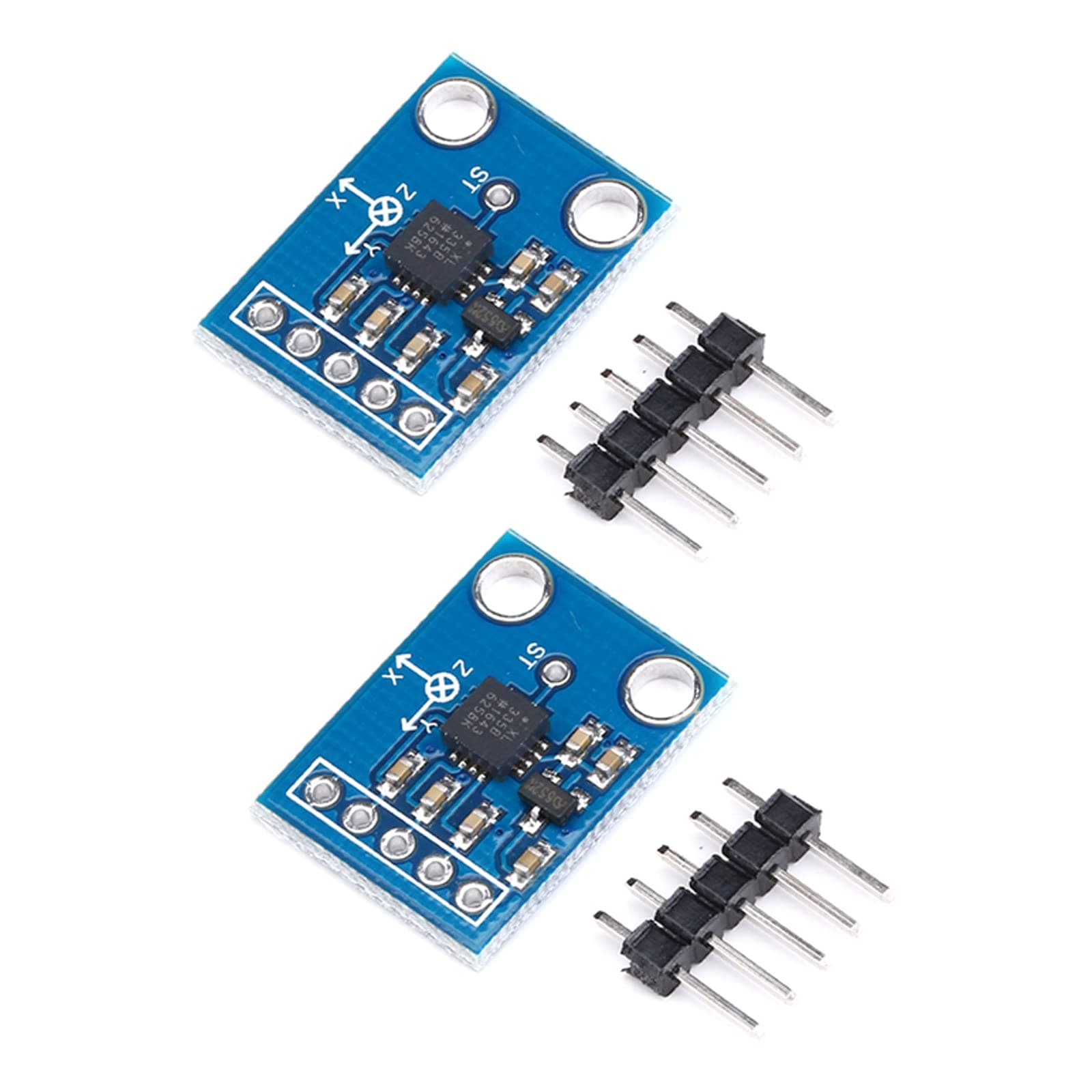 2PCS ADXL335 Sensor Module Semiconductor Devices 3 Axis Accelerometer Angular Transducer Sensor Module Analog Acceleration Module GY-61 Analog Output 3V-5V