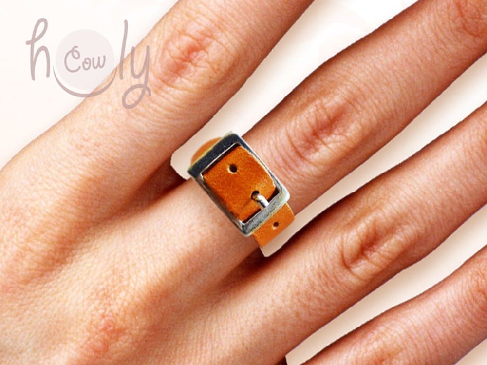 Adjustable Leather Ring. Available In A Wide Range Of Colors.