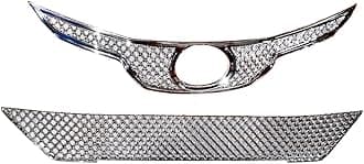 CAR SAAZ Bentley Style 4Pcs Front Chrome Grill Compatible with Etios Type 3 (2018-2019)