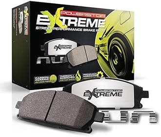 PowerStop Front Brake Pads For Chrysler 300 2005-10 |Dodge Challenger 2008-23 |Charger 2006-10 |Jeep Grand Cherokee 2006-10 - Z26 Carbon-Fiber Ceramic Brake Pads With Installation Hardware, Z26-1298