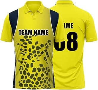 Cricket Polo Collar Sports Jersey for Men with Team Name, Name and Number Printed | Cricket t Shirts for Men Printed with Name | Cricket Jersey with My Name | DOdr1008-C01242023-C-POLO-89