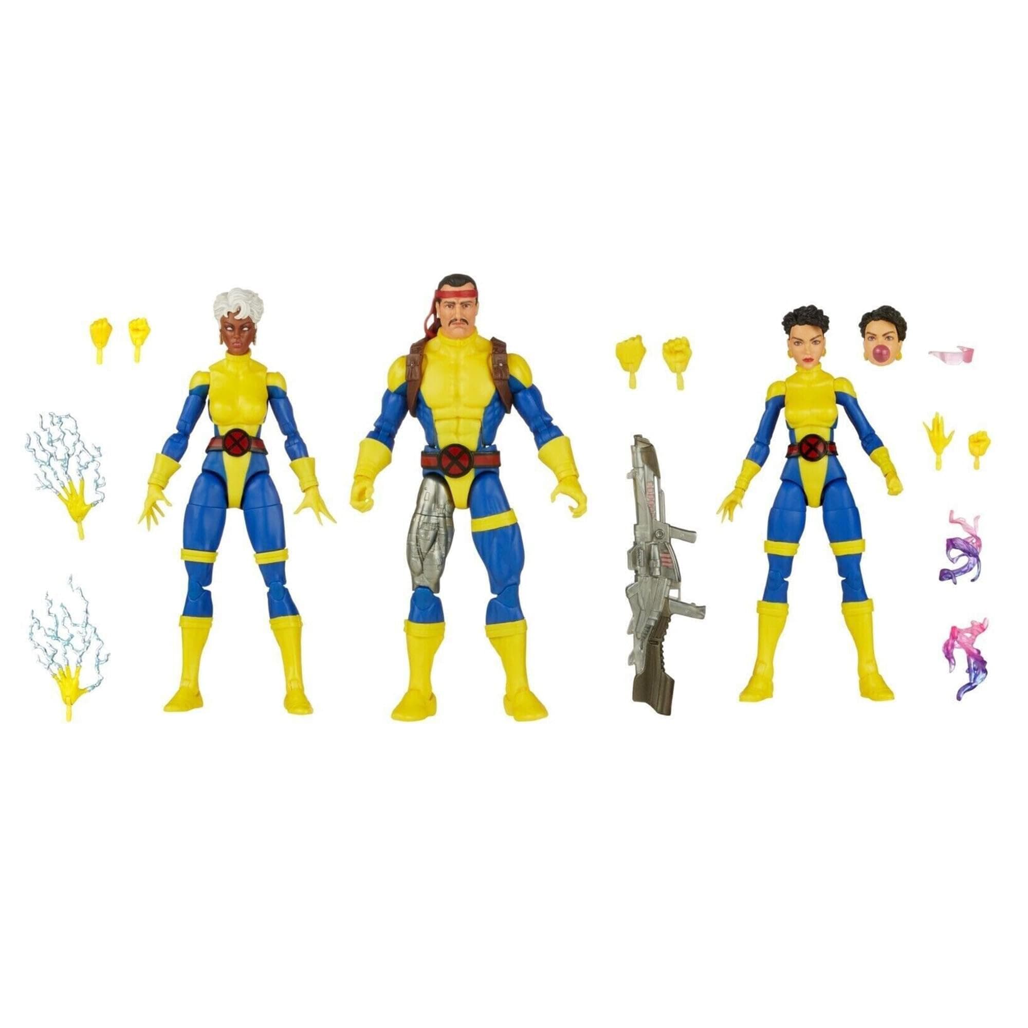 Marvel Legends Series: Marvel’s Forge, Storm, & Jubilee X-Men 60th Anniversary Marvel Action Figure Set, 6-Inch Action Figures