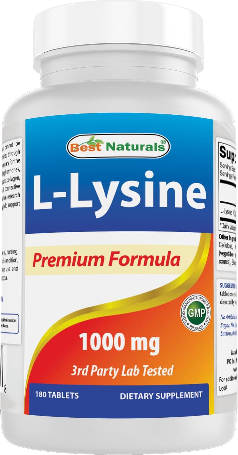 – L-Lysine 1000 mg 180 Tablets