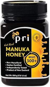 Manuka Honey, MGO 300+, 1.1LB New Zealand Raw Manuka Honey (500g)