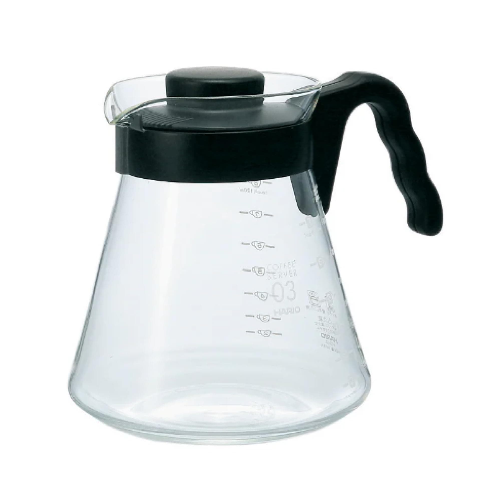 Hario V60 Glass Coffee Server, 1000ml, Black