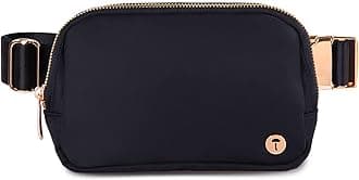 Belt Bag For Women Girls Fanny Pack Crossbody Bag Fashionable Waist Packs Adjustable Strap Waterproof For Travel Walking Running Hiking Black Gold